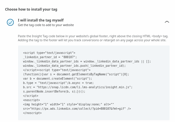 LinkedIn-remarketing-Insight-tag-Code