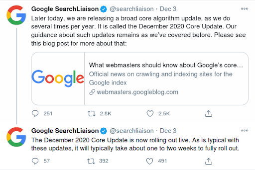 Google-Tweet-December-2020-Update